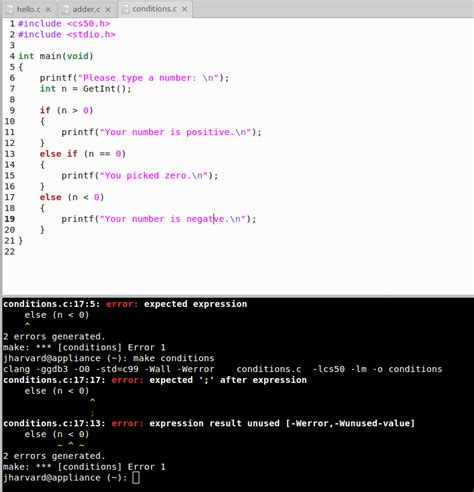 error expression result unused.